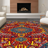 Eclectic Multicolor Textured Weave(Red)