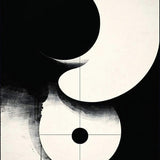 Contemporary Circular Abstract Design(Black)