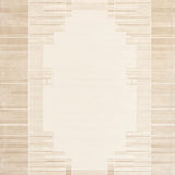 Modern Minimalist Area Beige Textured Design(Beige)