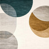 Modern Echoes Abstract Beige Area Stylish(Beige)
