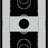 Energetic Striped Sports Motif(Black)