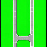 Playful Cartoon Airplane Road Design(Green)