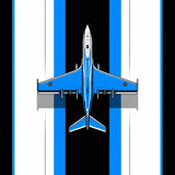 Modern Aviation Graphic Aesthetic(Blue)