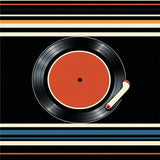 Classic Vinyl Circular Elegance(Orange)