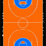 Modern Geometric Sports Art(Blue)