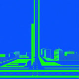Urban Playful Colorful Landscape(Blue)
