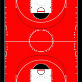 Bold Basketball Themed Visual Appeal(Red)
