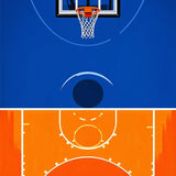 Modern Geometric Fire Imagery(Blue)