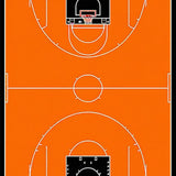 Whimsical Sports Inspired Art(Orange)