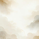 Ethereal Cloud Cream Boho Area With Artistic Neutral Tone Design(Beige)