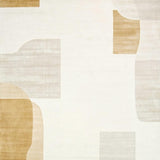 Minimalist Brushstroke Area Showcasing Forms and Muted Cream Shades(Beige)