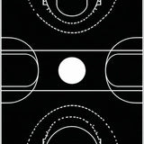 Dynamic Court Graphic Aesthetic(Black)