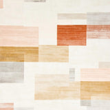 Modern Door Mat Beige Abstract Brushstroke Art Design(Beige)