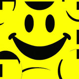 Eclectic Cheerful Face Design Element(Yellow)