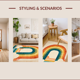 Modern Multicolored Graphic Expression(Beige)