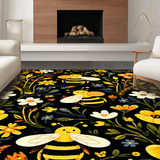 Vivid Whimsical Garden Scene(Black)