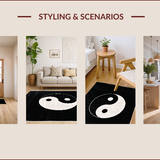 Monochrome Circular Geometric Motif(Black)
