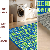 Vibrant Cityscape Patterned Playmat(Blue)