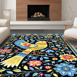 Whimsical Colorful Floral Display(Black)