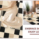 Plaid Entryway with Anti Slip Backing(Beige)
