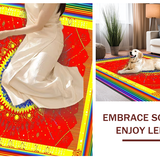 Whimsical Colorful Tapestry Design(Red)