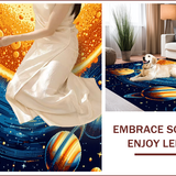 Galaxy Design Boys Playmat with Planets(Yellow)