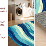 Artful Blue Oceanic Texture Display(Blue)