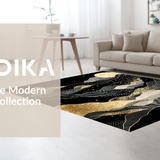 Abstract Luxe Marbleized Design(Black)
