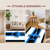 Modern Aviation Graphic Aesthetic(Blue)