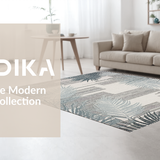 Modern Striking Leaf Print(Beige)