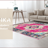 Distressed Pink Geometric Elegance(Pink)