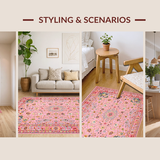 Vibrant Pastel Ogee Patterned Delight(Pink)