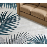 Elegant Tropical Leaf Motif(Blue)