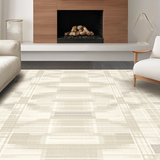 Artful Contemporary Checkered Design(Beige)