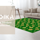 Contemporary Green Abstract Shapes(Green)