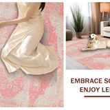 Contemporary Distressed Artistic Flair(Pink)
