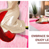 Striking Contemporary Graphic Display(Pink)