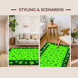 Artful Celtic Inspired Welcome Mat(Green)