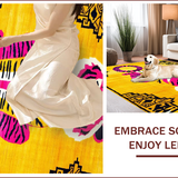 Chic Abstract Animal Motif(Yellow)
