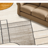 Modern Beige Hallway Runner(Beige)