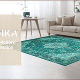 Chic Distressed Geometric Vibes(Green)