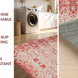 Sophisticated Circular Floral Accents(Red)