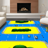 Colorful Vehicle Pathway Layout(Blue)