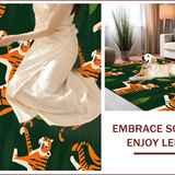 Large Green Dining Room Animal Print(Green)
