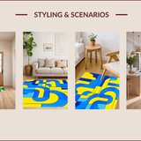 Contemporary Abstract Wool Aesthetic(Blue)
