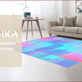 Dynamic Multicolored Geometric Motif(Blue)