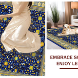 Luxurious Blue Tiled Motif(Blue)