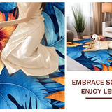 Vibrant Multicolored Floral Motif(Blue)