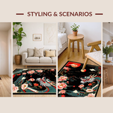 Vibrant Asian Inspired Motif(Black)