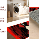 Abstract Monochrome Circular Design(Red)